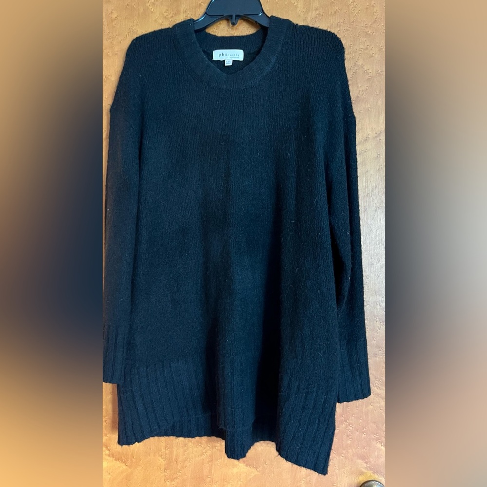 Philosophy Black Crew Neck Sweater